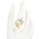 ANILLOS MARIPOSAS BAÑO EN RODIO