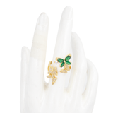 ANILLOS MARIPOSAS BAÑO EN RODIO