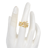 ANILLOS MARIPOSAS GRANDES BAÑO EN RODIO