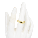 ANILLO LISO CHUNKY PEQUEÑO BAÑO EN RODIO