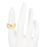 ANILLO LISO CHUNKY BAÑO EN RODIO