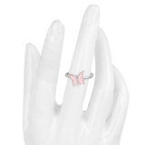 ANILLO MARIPOSA  ANTIESTRES BAÑO EN RODIO