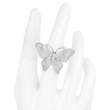 ANILLO MARIPOSA GRANDE  BAÑO EN RODIO