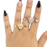 ANILLO PANTERA BAÑO EN RODIO