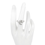 ANILLO LUNA OPALO BAÑO EN RODIO
