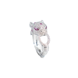 ANILLO LEOPARDO  CHUNKY BAÑO EN RODIO