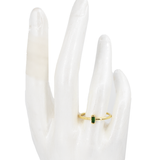 ANILLO LISO CIRCON RECTANGULAR SENCILLO BAÑO EN RODIO