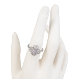 ANILLO FLOR GIRATORIA DORADO BAÑO EN RODIO