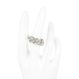 ANILLO LAZO UNIDO BAÑO EN RODIO