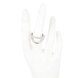 ANILLO TRIPLE LAZO BAÑO EN RODIO