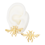 TOPO AVISPA DORADO BAÑO EN ORO