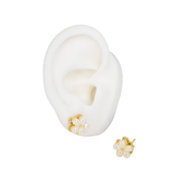 TOPO FLOR BLANCA MINI GIRATORIA BAÑO EN RODIO