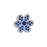 DIJE CHARM PANDORA FLOR AZUL EN RODIO