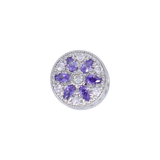 DIJE CHARM PANDORA FLOR LILA EN RODIO