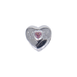 CHARM DIJE PANDORA CORAZÓN MOM PLATEADO EN RODIO