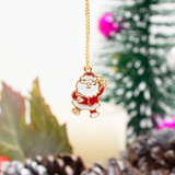 DIJE NAVIDEÑO PAPÁ NOEL BAÑO DE ORO