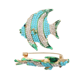 PIN  PEZ AZUL VERDE MURANO