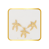 SET ESTRELLA DE MAR CHUNKY BAÑO DE ORO