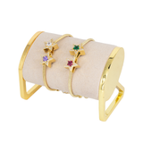 CHARM PANDORA EN RODIO ESTRELLAS DORADAS
