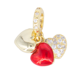 CHARM TRIPLE CORAZON PANDORA DORADO