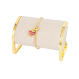 CHARM CORAZON ROSADO PANDORA DORADO
