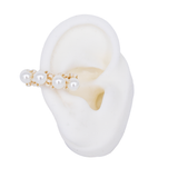 EARCUFF PERLAS CELESTIALES BAÑO EN RODIO